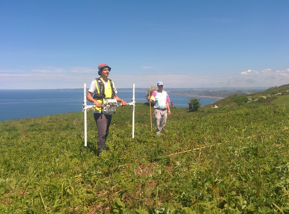 Volunteers surveying