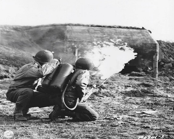 US troops live firing at the rocket wall